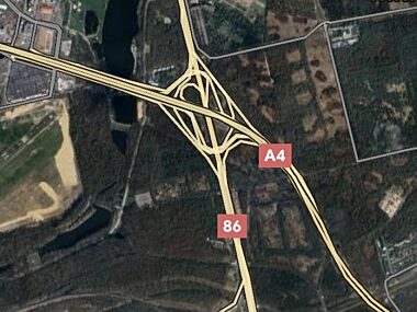 W nocy z 9 na 10 czerwca utrudnienia na A4 w Katowicach Autostrada A4 - węzeł Murckowska