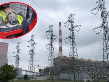 Będzin-Łagisza. Nocny pożar w Elektrowni »Łagisza«. Ilustracja poglądowa. 19 października 2026 Będzin-Łagisza. Nocny pożar w Elektrowni »Łagisza«. Ilustracja poglądowa. 19 października 2026