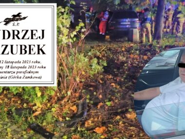 Sprawca śmiertelnego potrącenia ponownie w prokuraturze Będzin. Wypadek ze skutkiem śmiertelnym z 12 listopada 2023 roku – zginął Andrzeja Kazubek. Podejrzany Grzegorz B. za kierownicą samochodu mimo cofniętych uprawnień. 26 września 2024.