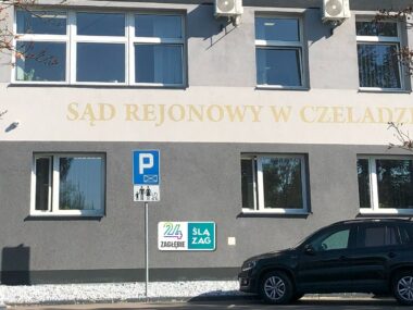 Nowy szef sądu w Czeladzi. „Ekipa Żurka” za „Ekipę Ziobry”? Czeladź. Sąd Rejonowy w Czeladzi – siedziba. 22 września 2025.