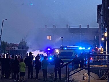 Sosnowiec: pożar i eksplozja w jednej z komórek lokatorskich Pożar w Sosnowcu