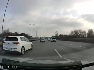 Kierowca jechał pod prąd na DTŚ w stronę Zabrza DTŚ. Kierowca jechał pod prąd