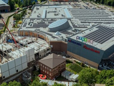 Powierzchnia Centrum Handlowego „Pogoria” zwiększy się o 15% Dąbrowa Górnicza. Centrum Handlowe „Pogoria”. Rozbudowa. Czerwiec 2025.