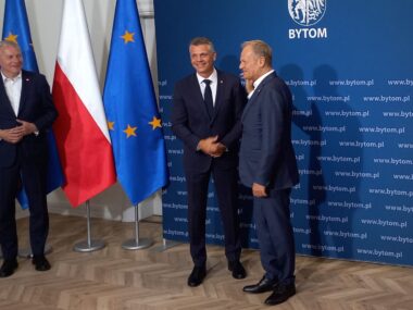 210 mln zł na rewitalizację 40 bytomskich kamienic Donald Tusk Mariusz Wolosz Bytom
