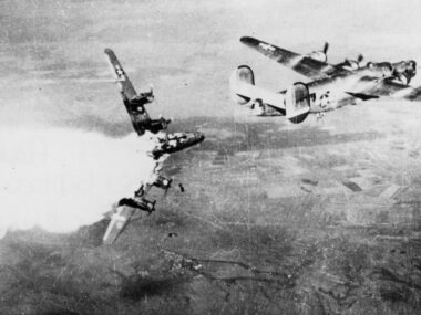 Eksplozja bombowca Liberator Eksplozja bombowca Liberator