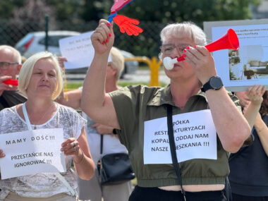 Protest mieszkańców Zabrza pod SRK Protest mieszkańców Zabrza pod SRK