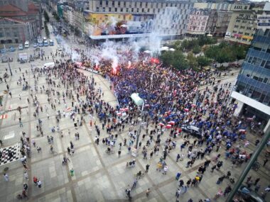 Antyimigranckie demonstracje. Rektorzy z Katowic apelują Katowice. Manifestacja pod hasłem: „Stop imigracji”. 19 lipca 2025.