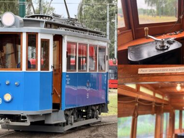 Zajezdnia tramwajowa Katowice-Zawodzie. Tramwaj Sanok / Graz SN1 MPK Kraków #59. 2 lipca 2026