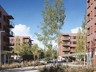 Architektki z Katowic zaprojektują Gliwicom nowe osiedle TBS Konkurs TBS Piaskowa Gliwice wizualizacja 3