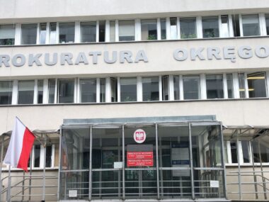 Prokuratorka śmiertelnie potrąciła kobietę. Ma immunitet Kraków-Grzegórzki. Dawny budynek Prokuratury Okręgowej w Krakowie. 17 czerwca 2025.