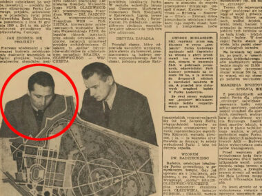 Co ma wspólnego Park Śląski z Singapurem? Tego architekta! Krystyn Olszewski na 1. stronie dodatku do Dziennika Zachodniego Świat i Życie z 31 grudnia 1950 r.