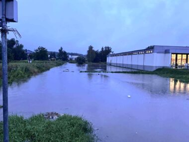 Zalania i podtopienia w Katowicach 28 lipca 2025 Lidl Mleczna Zarzecze Katowice 28 07 2025 2