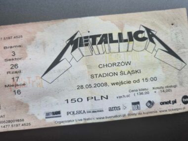 Metallica wróci na Górny Śląsk w 2026 r. Znamy ceny biletów Metallica w 2008 roku