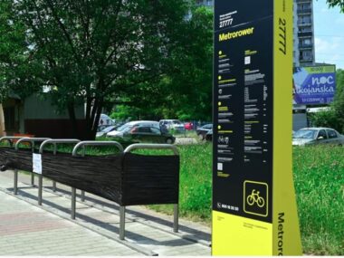 Gdzie w Dąbrowie Górniczej szukać stacji Metroroweru? Metrorower stacja Dabrowa Gornicza