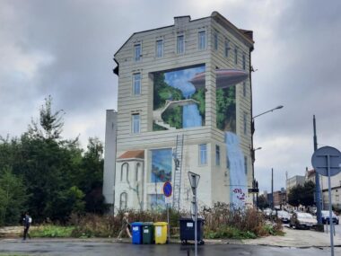 Jeden z najsłynniejszych murali to obraz nędzy i rozpaczy Mural 1 Maja 7 Katowice