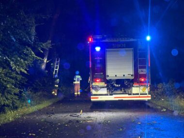 Nocne burze: 1255 interwencji straży, są poszkodowani Interwencja straży