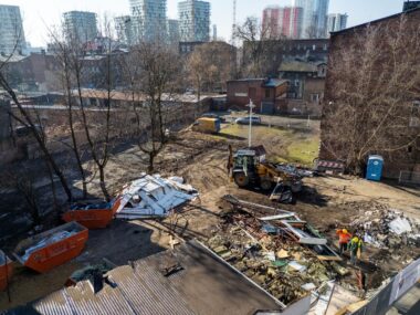 Budowa Centrum Himalaizmu z unijnym dofinansowaniem Pierwsze prace Centrum Himalaizmu Katowice
