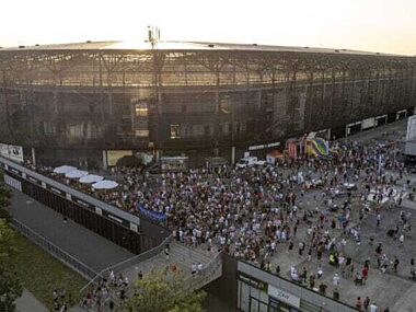 Pożegnanie piłkarskiego sezonu, czyli piknik na Roosevelta Piknik Górnika Zabrze Arena lipiec 2023