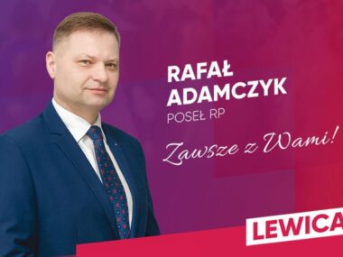 Rafał Adamczyk nie zajmie miejsca posła Litewki w sejmie Rafał Adamczyk. Plakat wyborczy. Wybory do Sejmu RP 2023