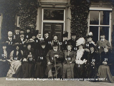 Historia pewnego zdjęcia Hochbergów von Pless Royal Party at Rangemore Hall PLESS