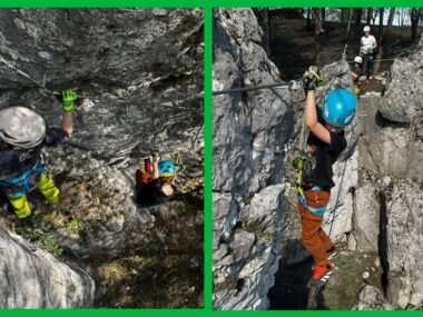 Pierwsza via ferrata na Jurze i trzecia w Polsce już działa! „Hurra Jura”. Via ferrata na Jurze Środkowej. Kwiecień 2025.