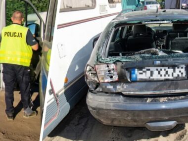 Pijany 30-latek z Ukrainy uszkodził 10 pojazdów nad jeziorem Rzeczyce, gm. Rudziniec, pow. gliwicki. Uszkodzenie pojazdów przez pijanego Ukraińca nad jeziorem Dzierżno Duże. 15 sierpnia 2026