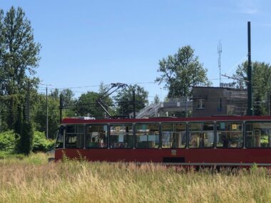Koniec tramwaju do Kazimierza przez Porąbkę i Klimontów? Sosnowiec-Kazimierz. Pętla tramwajowa. 5 lipca 2025.