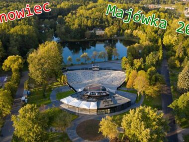 Majówka 2025 w Będzinie – zabawa dla dzieci i dorosłych Sosnowiec-Kazimierz Górniczy. Park Miejski im Jacka Kuronia. Amfiteatr „Muszelka”. Majówka 2025.