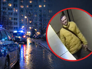Zdemolował klatkę, straty to 9 tysięcy. Rozpoznajesz go? Sosnowiec. Budynek mieszkalny przy ulicy Ostrogórskiej. Zniszczenie drzwi wejściowych. Podejrzewany. 26 grudnia 2025