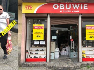 Złodzieje grasują w centrum Sosnowca! Jak duży jest problem? Sosnowiec. Złodziej na ulicy Modrzejowskiej. Ukradł buty ze sklepu! 15 lipca 2025.