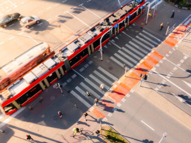 Powrót tramwajów na przecięty estakadą Rynek w Chorzowie Tramwaje Śląskie