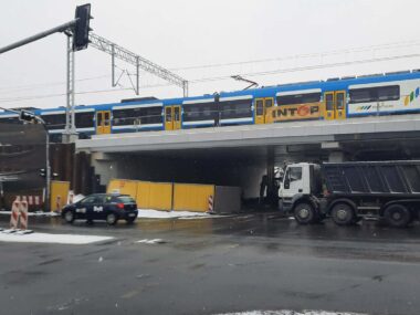 Dwa wiadukty kolejowe będą otwarte, kolejny - zamknięty Wiadukt Mikołowska, Katowice, 8 stycznia 2026
