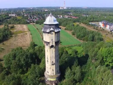 Siłownia i estrada? Wieża wodna "Borki" otrzyma nowe życie? Wieza wodna Borki 3