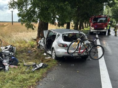 Tragiczny wypadek w sobotni poranek w woj. śląskim, na DK43 Wypadek DK43 powiat kłobucki