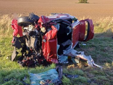 Tragiczny wypadek na drodze Kłobuck-Częstochowa Wypadek DK43