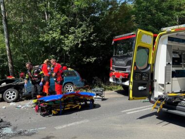 Groźny wypadek w Sosnowcu. Dwie osoby poszkodowane Wypadek Maczkowska Sosnowiec