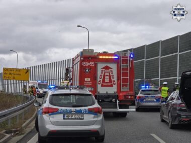 Wypadek na węźle Sośnica. Nie żyje dwoje motocyklistów Wypadek motocyklistów na węźle Sośnica