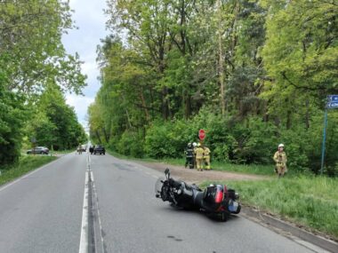 Śmierć motocyklisty. Życia 42-latka nie udało się uratować Wypadek motocyklisty w Ciągowicach