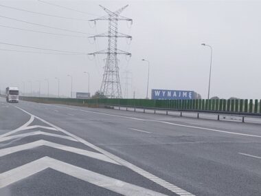 Zagłębie Dąbrowskie. Autostrada A1 – pofałdowana nawierzchnia. Zagłębie Dąbrowskie. Autostrada A1 – pofałdowana nawierzchnia.