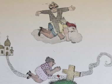 Dynkmal ôd Cholōnka - symbol ślōnskigo humoru i potracynio Cholonek janosch