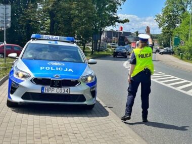 Podczas akcji „Jednoślad” wpadli kierowcy osobówek Chorzow policja 2