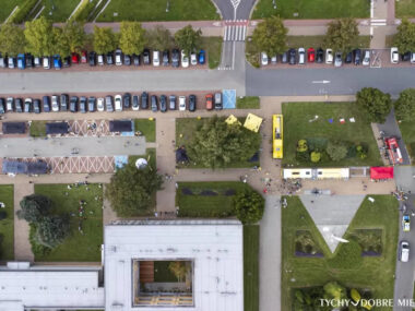 Dwie wycieczki rowerowe w sobotni poranek 21 wrxeśnia Europejski tydzien mobilnosci przejazd tyska petla rowerowa spacer nocny rajd dzien bez samochodu fa1f