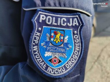 Pszczyna: dawka śmiertelna nie przeszkodziła mu w kierowaniu Psczyńska drogówka - odznaka