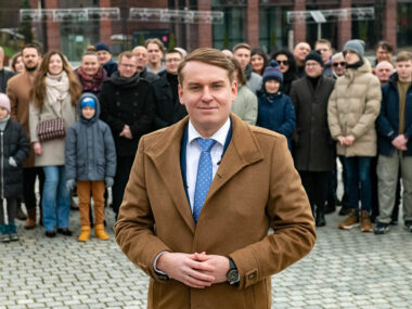 Aktor i uczestnik Top Model chce zostać prezydentem Jaworzna Michal kirker jaworzno 1