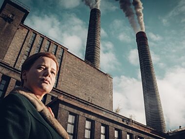 EC Zabrze jako Huta Szopienice. W serialu „Ołowiane dzieci” EC Zabrze jako Huta Szopienice. W serialu „Ołowiane dzieci”