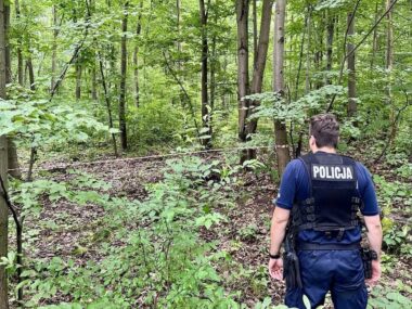 Mężczyzna znalazł w Mysłowicach niewybuchy Policjant