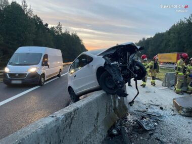 Kolejny kierowca zlekceważył znaki na remontowanej drodze Ku przestrodze. Policja apeluje o rozwagę!