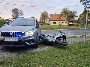 Tarnowskie Góry. Pościg przez Strzybnicę i kolizja z bramą Pościg przez Tarnowskie Góry i Miedary