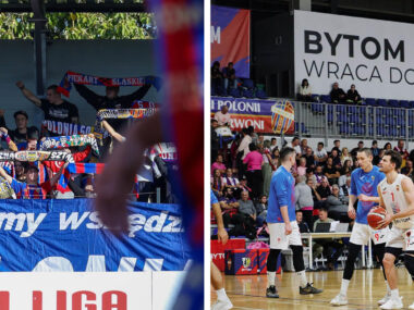 Piłkarze Polonii wygrali, koszykarze przegrali Trybuna polonia bytom szaliki