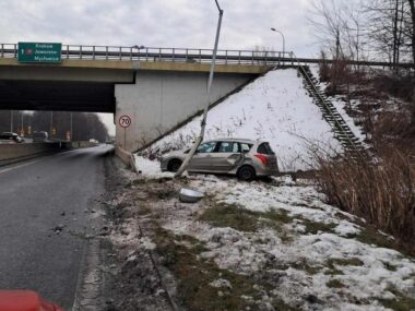 Wypadek na DK79 w w kierunku Mysłowic Wypadek 22